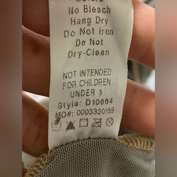 Weissman solo dance costume gray mesh tunic stoned Overdress D10664 MA adult - Picture 10 of 15